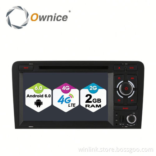 Ownice Android 6.0 Cortex A53 quad core Car GPS Navigation system for Audi A3 S3 support DVR + 16G ram